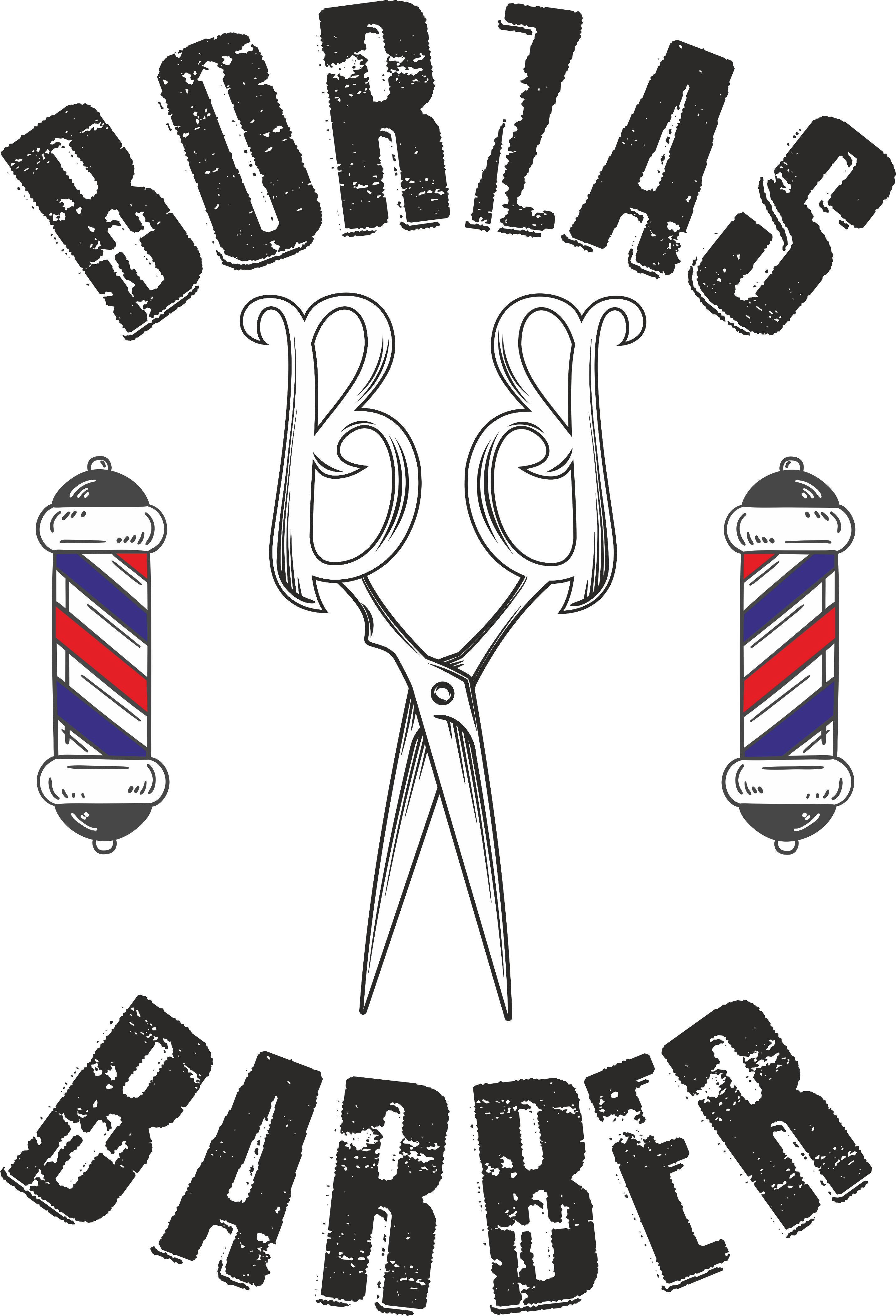 Borzas Barber Logo